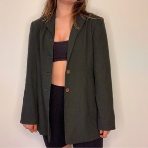 Olive green retro blazer